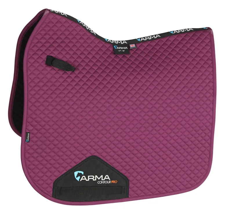 Shires ARMA Dressage Saddlecloth - Plum
